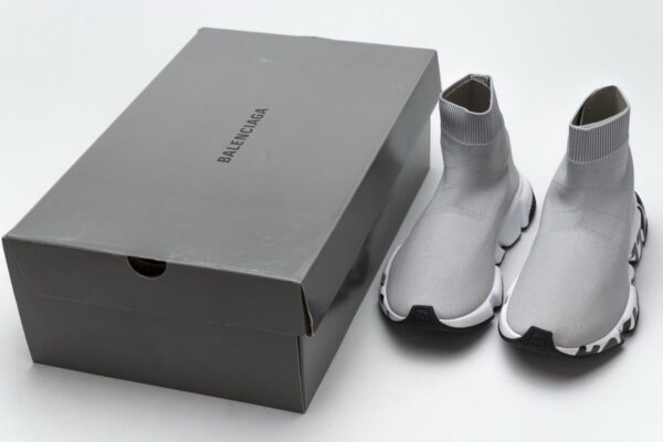 Balenciaga Stretch Mesh High Top Sneaker Grey - Image 3