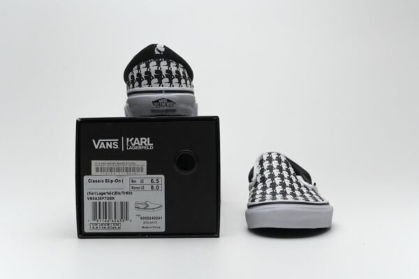 Vans Classic Slip-On Karl Lagerfeld Black White - Image 3