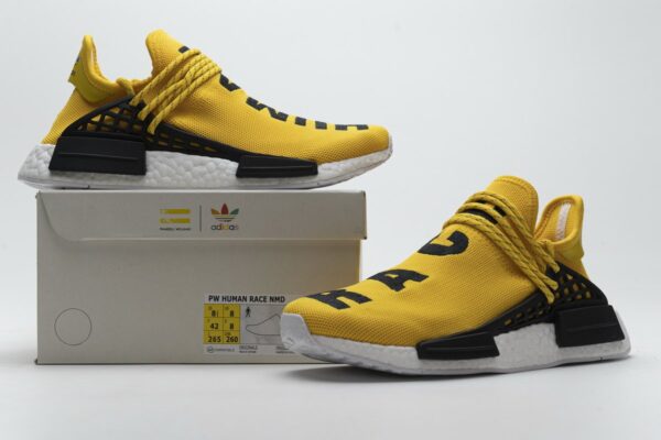 Pharrell Williams x Adidas NMD Human Race “Yellow” Real Boost BB0619 - Image 3