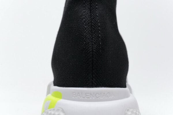 Balenciaga Stretch Mesh High Top Sneaker Black White - Image 8