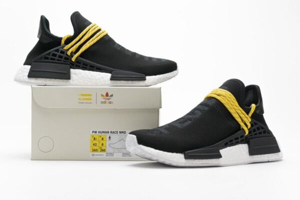Pharrell Williams x Adidas NMD Human Race “Black” Real Boost BB3068 - Image 2