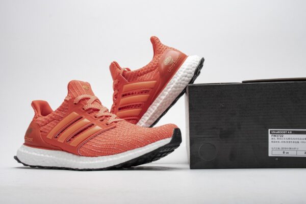 FW3722 adidas Ultra Boost 4.0 Real Boost Wuhan White Orange - Image 2
