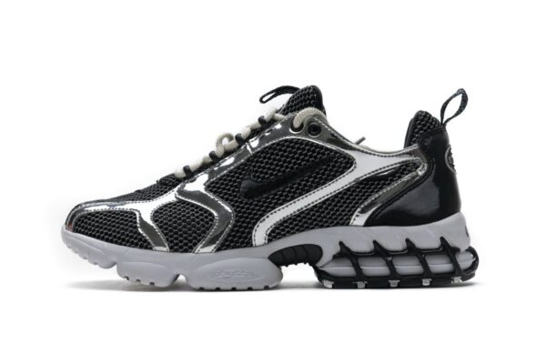 CU1854-001 Stussy x Nike Air Zoom Spiridon Cage 2 Black Silver