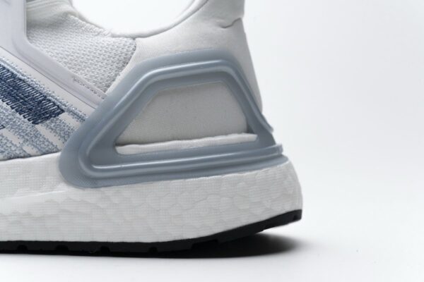 FY3454 adidas Ultra BOOST 20 White Light Blue - Image 9