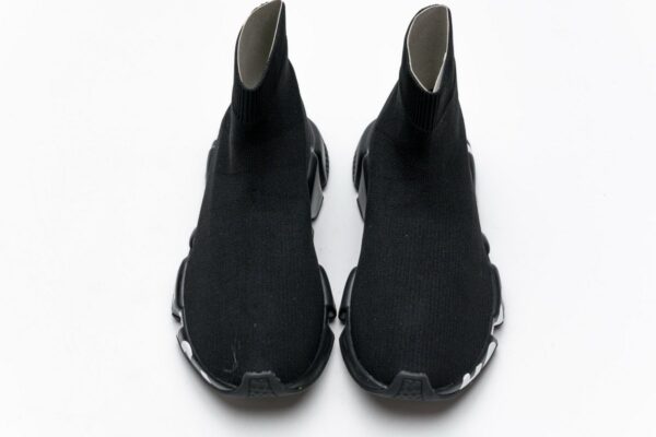 Balenciaga Stretch Mesh High Top Sneaker All Black - Image 4