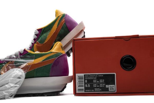Sacai x Nike LDWaffle GreenPinkOrange BV0073-301 - Image 2