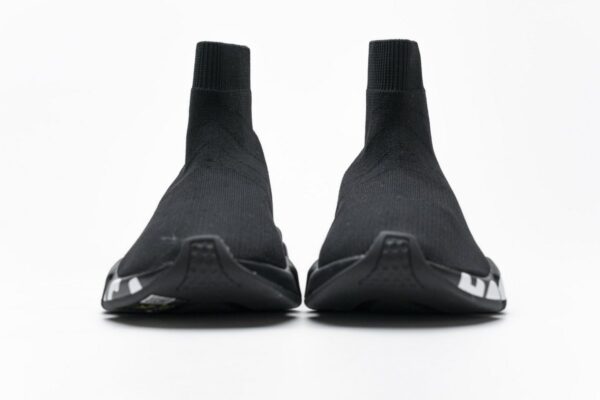 Balenciaga Stretch Mesh High Top Sneaker All Black - Image 5