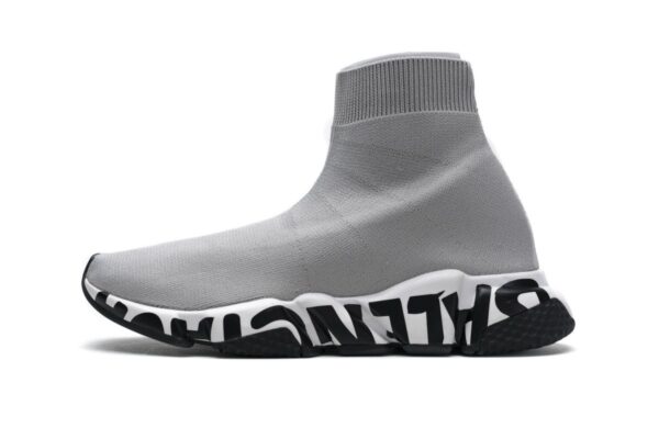 Balenciaga Stretch Mesh High Top Sneaker Grey - Image 16