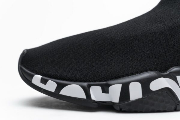 Balenciaga Stretch Mesh High Top Sneaker All Black - Image 12