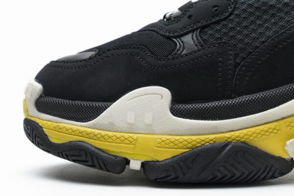 483513 W06E1 1078 Balenciaga Triple S Black Yellow - Image 8