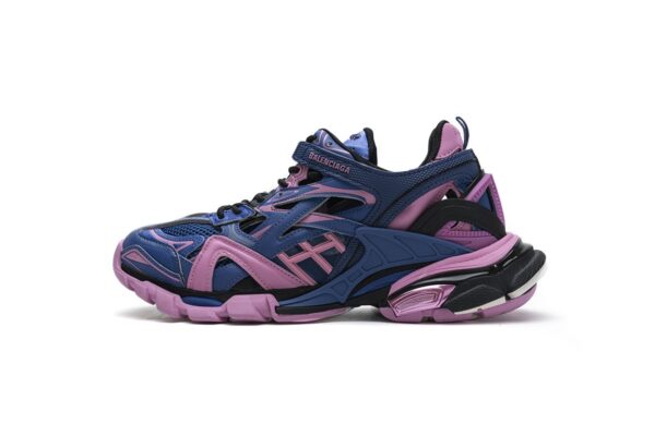 570391 W2GN3 4050 Blenciaga Track 2 Sneaker Blue Pink