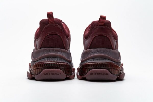 541624 W09E1 1628 Balenciaga Triple S Red Wine - Image 7