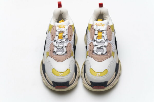 490672 W09O5 9035 Balenciaga Triple S Black Yellow Pink - Image 6
