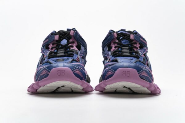 570391 W2GN3 4050 Blenciaga Track 2 Sneaker Blue Pink - Image 5