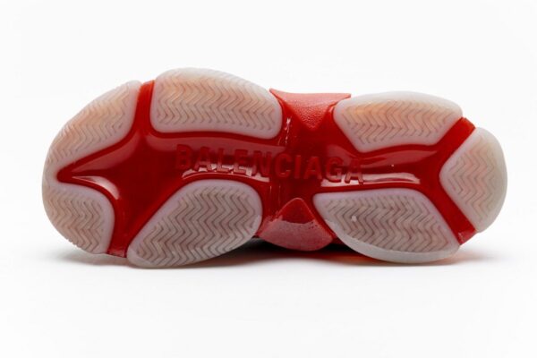 544351 W09O1 2262 Balenciaga Triple S Grey Red - Image 2