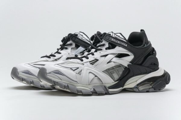 570391 W2GN3 1090 Blenciaga Track 2 Sneaker Black White - Image 6
