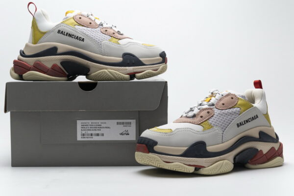 490672 W09O5 9035 Balenciaga Triple S Black Yellow Pink - Image 2