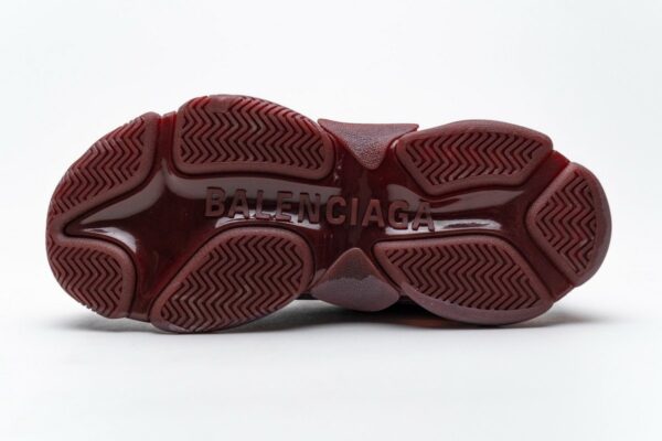541624 W09E1 1628 Balenciaga Triple S Red Wine - Image 9