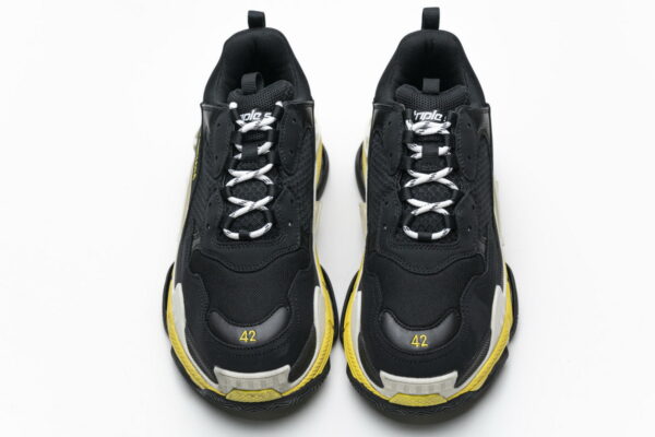 483513 W06E1 1078 Balenciaga Triple S Black Yellow - Image 3