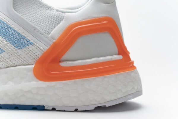 EG0768 adidas Ultra BOOST 20 Primeblue White Blue Orange - Image 9