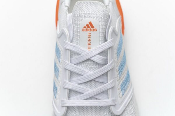 EG0768 adidas Ultra BOOST 20 Primeblue White Blue Orange - Image 12
