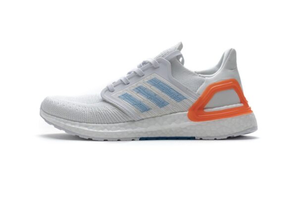 EG0768 adidas Ultra BOOST 20 Primeblue White Blue Orange - Image 16
