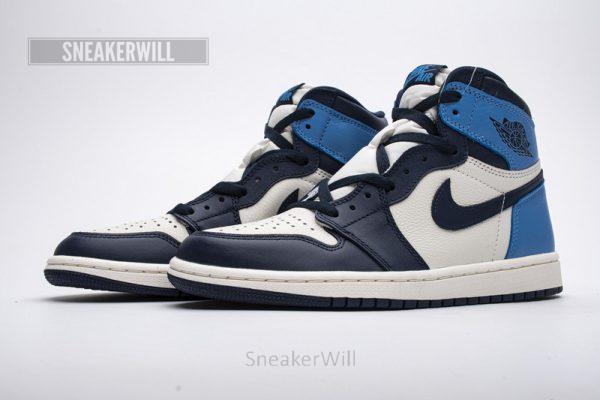 555088-140 Air Jordan 1 Retro High OG “Obsidian University Blue” - Image 3