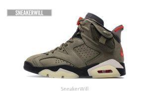 Travis Scott X Air Jordan 6 “Medium Olive”CN1084-200