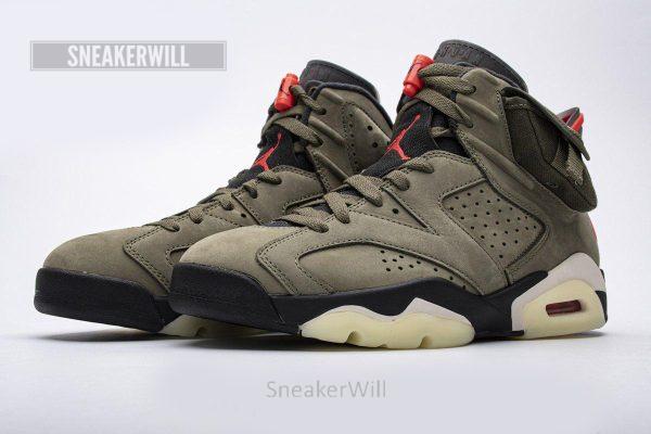 Travis Scott X Air Jordan 6 “Medium Olive”CN1084-200 - Image 2