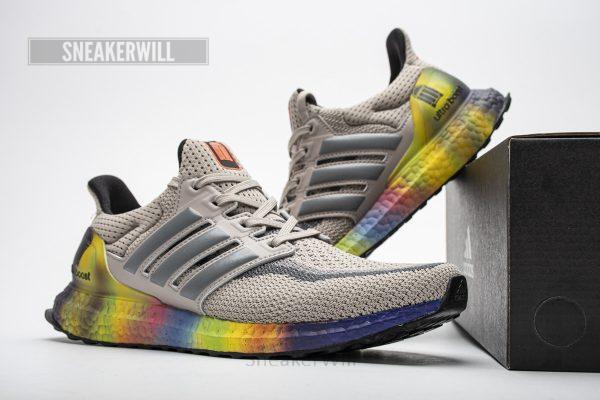FW3726 Adidas Ultra Boost 2.0 Real Boost Shanghai Grey Yellow - Image 2
