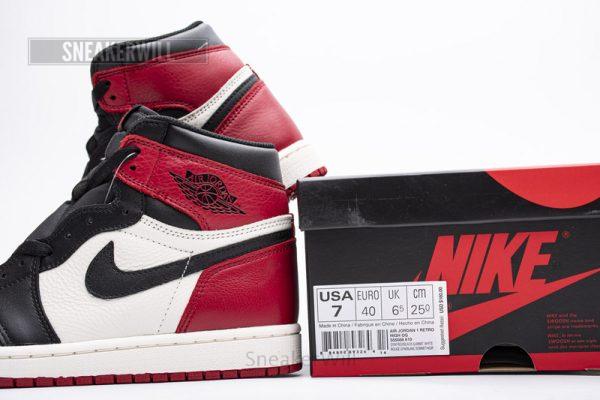 555088-610 Air Jordan 1 High OG“Bred Toe” - Image 2