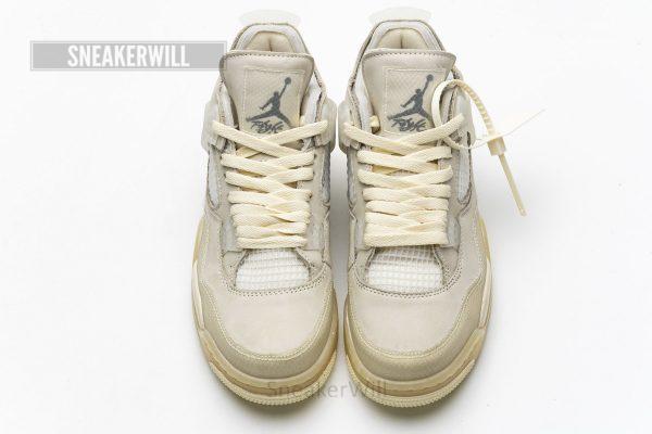 CV9388-100 OFF White x Air Jordan 4 Sail - Image 4
