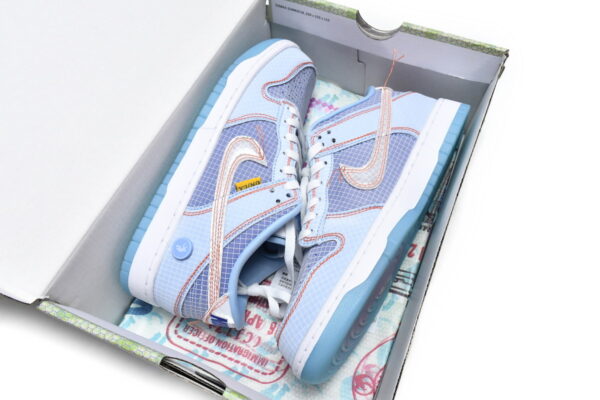 DJ9649-400 Union LA x Nike Dunk Low Blue - Image 3