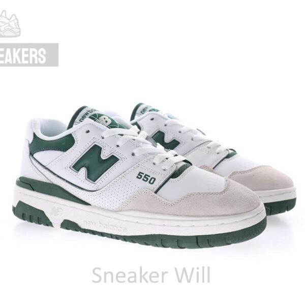 New Balance BB550WT1 White Green Blue - Image 3