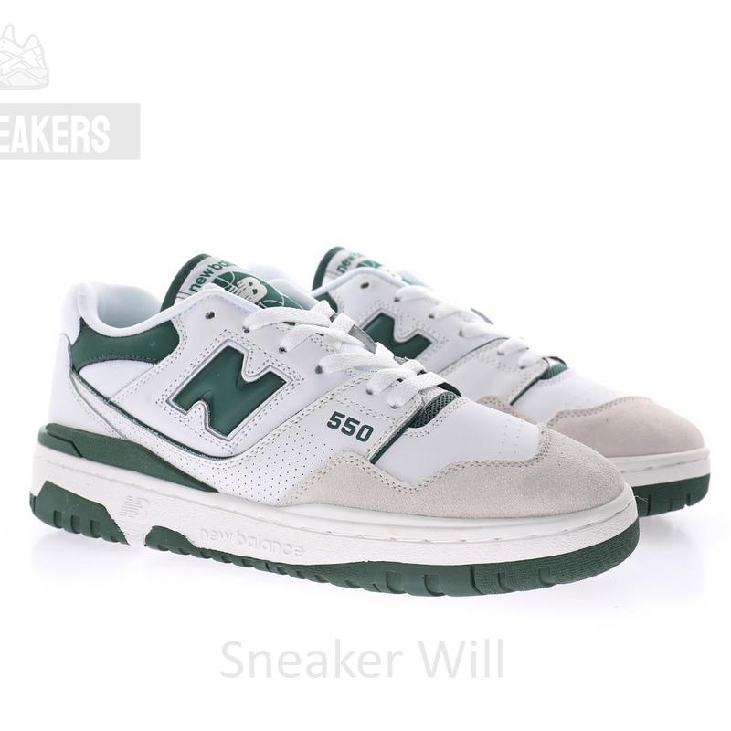 New Balance BB550WT1 White Green Blue - Image 3