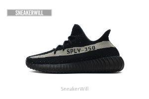 BY1604 Adidas Yeezy Boost 350 V2 Core Black-White Real Boost