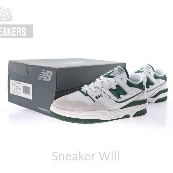 New Balance BB550WT1 White Green Blue - Image 2