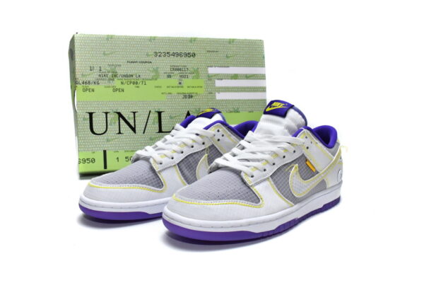 DJ9649-500 Union x Nike Dunk Low Purple Gold - Image 2