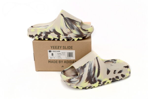 Adidas Yeezy Slide Enflame Oil Painting Ink Yellow - Image 3