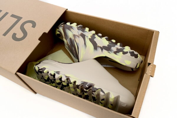Adidas Yeezy Slide Enflame Oil Painting Ink Yellow - Image 5